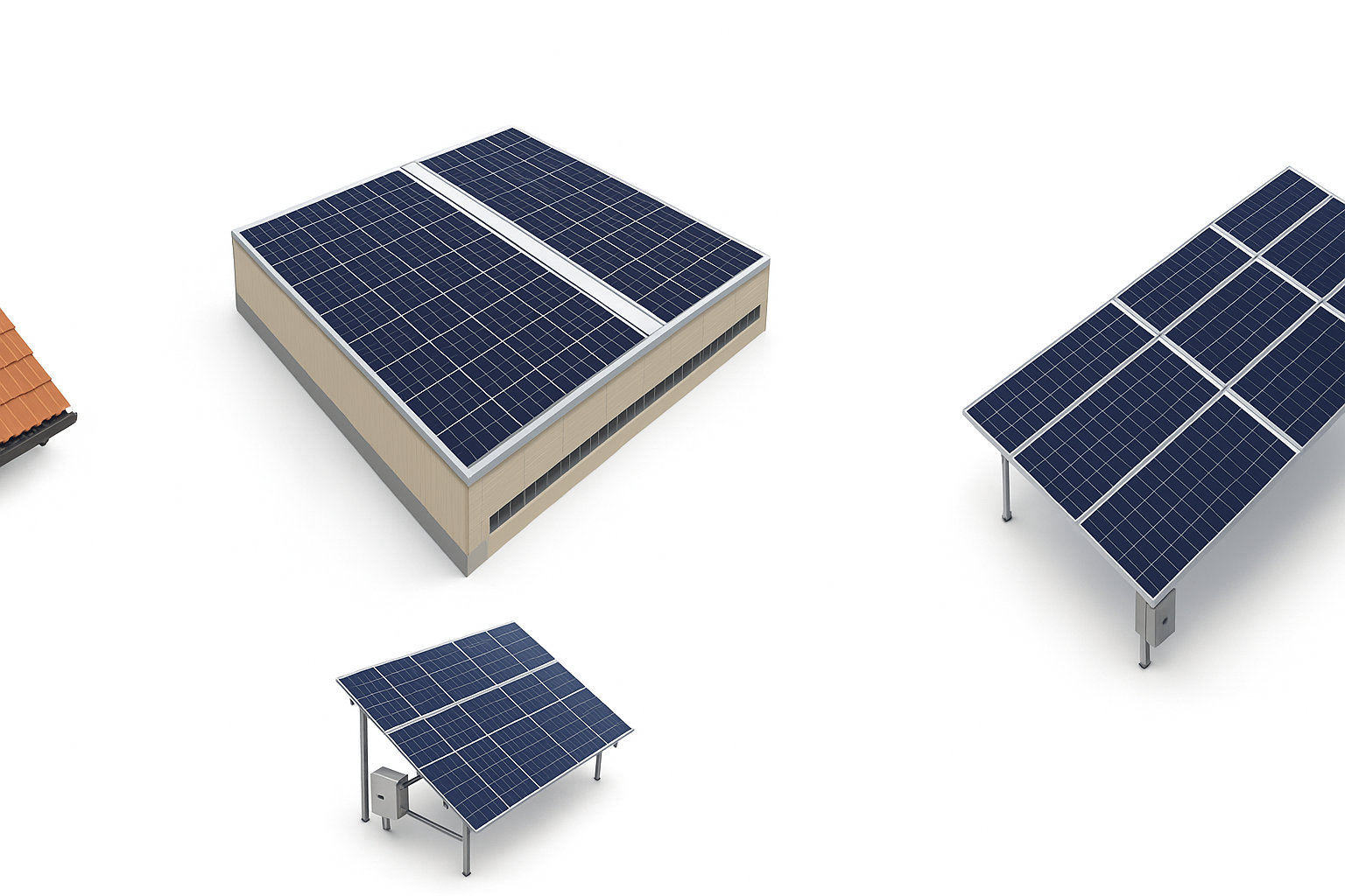 Мережева сонячна електростанція для промислових об’єктів